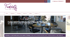 Desktop Screenshot of femininityhairandbeauty.com